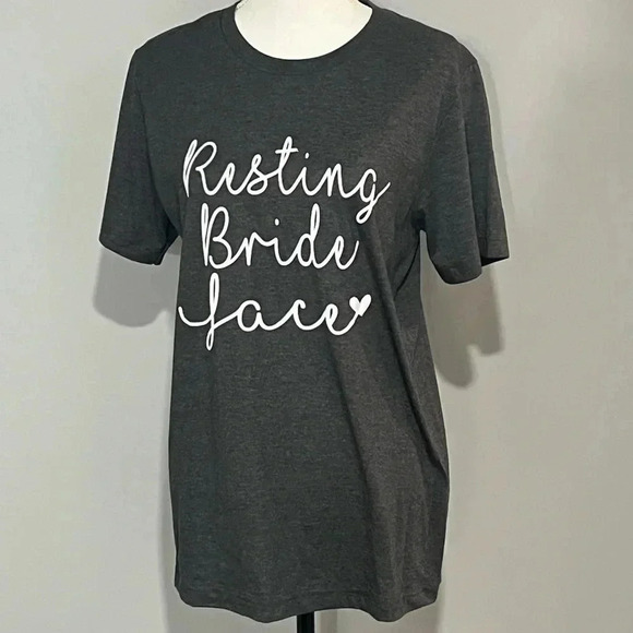 “Resting Bride Face” size M t-shirt, medium weight by Canvas EUC - Picture 8 of 11